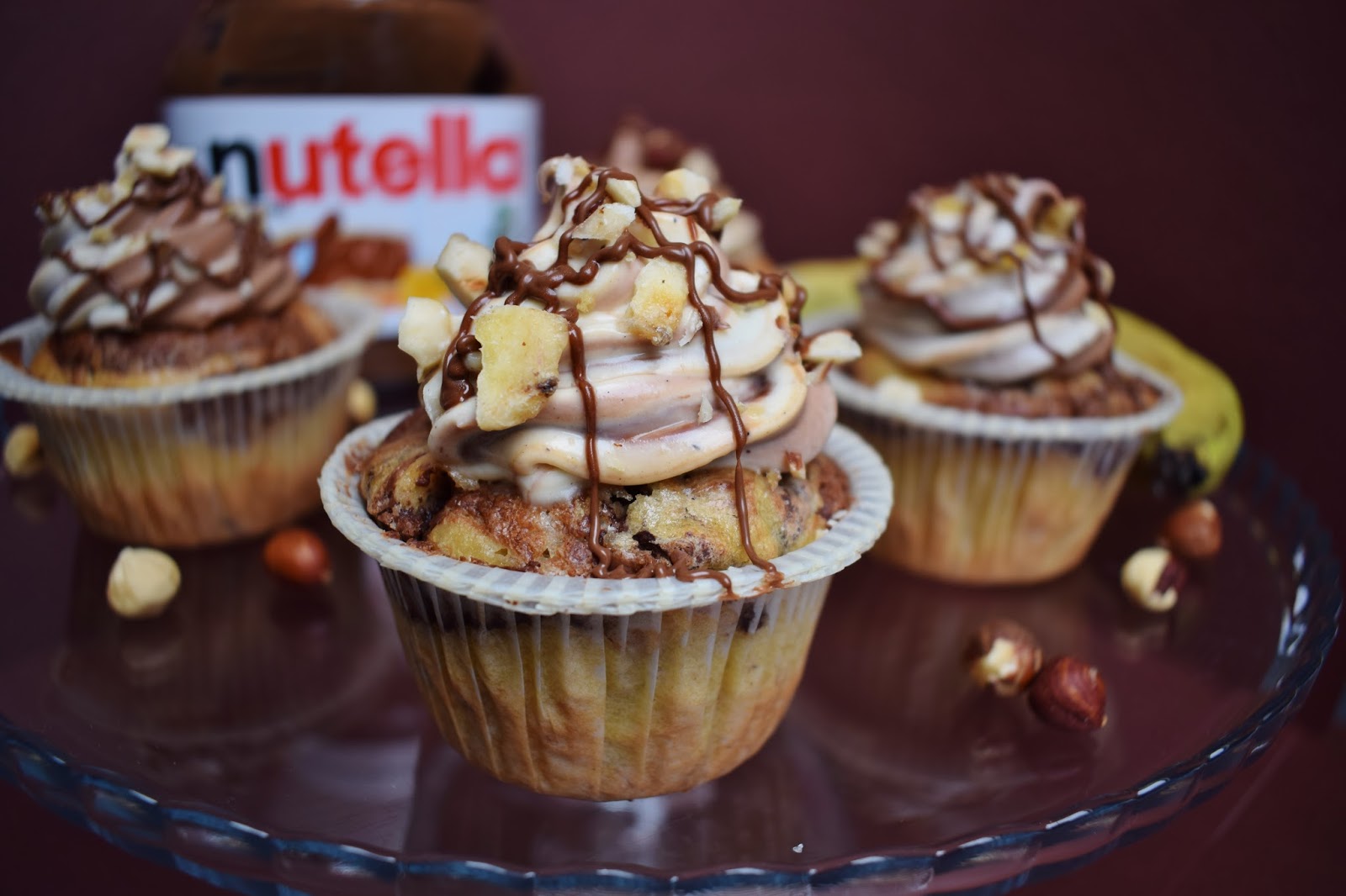 Nutella Bananen Cupcakes