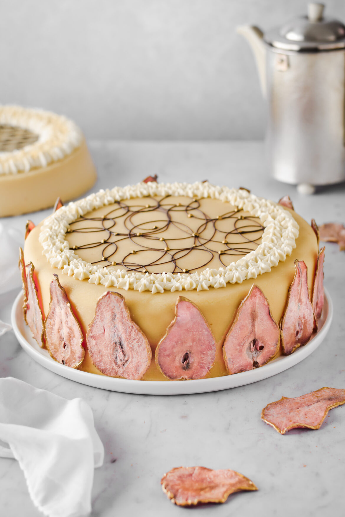 Marzipan Birnen Torte mit Amaretto Sahne - &amp;quot;Klassiker neu interpretiert&amp;quot;