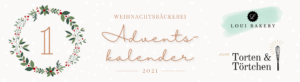 Weihnachtsbäckerei Adventskalender mit vielen Plätzchen, weihnachtlichen Desserts und backen zu Weihnachten!