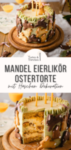 Einfaches Rezept für eine super hübsche Ostertorte mit Häschendekoration. Saftige Zitronen Mandel Böden getoppt von einer samtigen Creme aus Mascarpone und Vanille, dazu eine gute Portion Eierlikör. Einfach die perfekte Torte zu Ostern! #Torte #Ostertorte #Backen #Ostern #Kuchen #Rezept #Foodfotografie